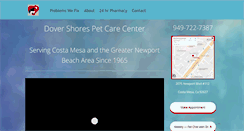 Desktop Screenshot of dovershoresvet.com